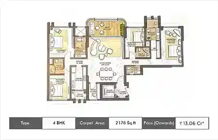 4 BHK-2178 SqFt